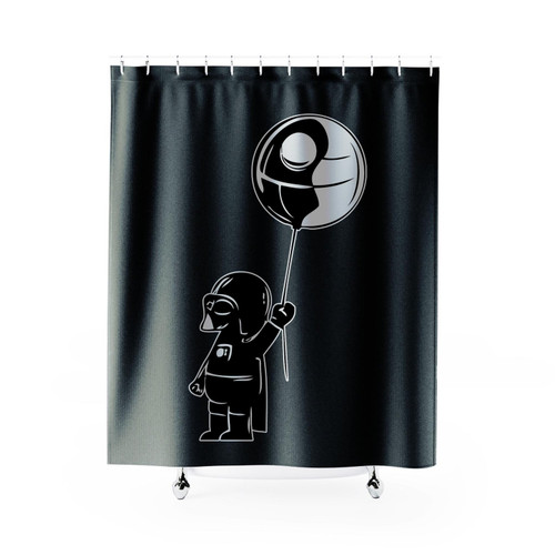 Death Star Balloon Shower Curtain