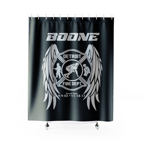 Detroit Firefighter Keion Shower Curtain