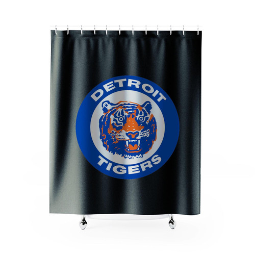 Detroit Tigers Vintage 80's Logo Shower Curtain