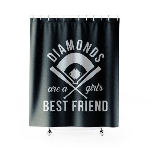 Diamonds Are A Girl's Best Friend Shower Curtain