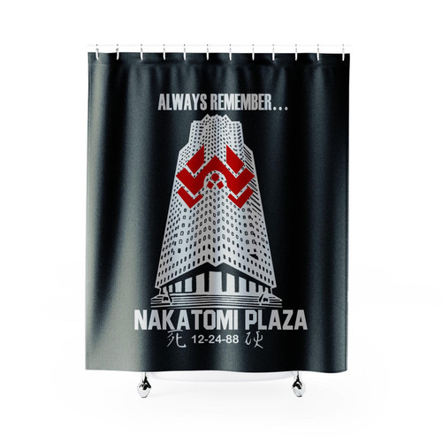 Die Hard Remember Nakatomi Plaza Shower Curtain