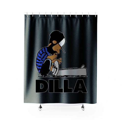 Dilla Schroeder Hip-Hop Rap Wu-Tang J Dilla Mf Doom Jay Dilla Shower Curtain