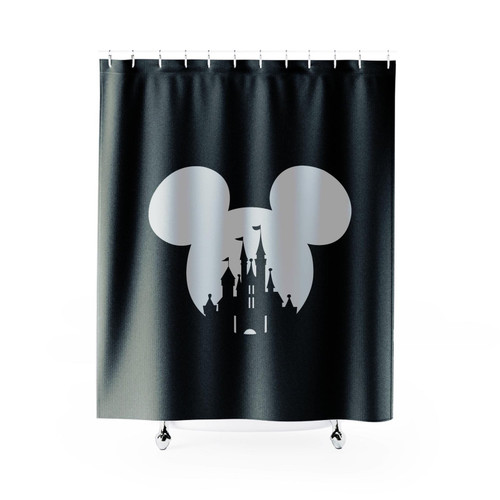 Disney Castle Ear Mickey Mouse Shower Curtain