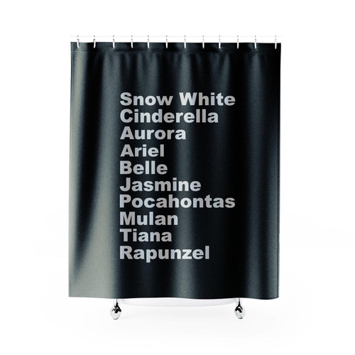 Disney Princess Names Shirt Shower Curtain