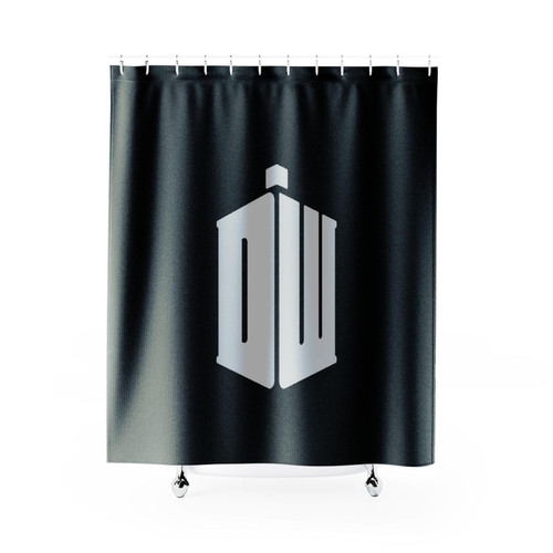 Doctor Dr. Who New Tardis Logo Shower Curtain