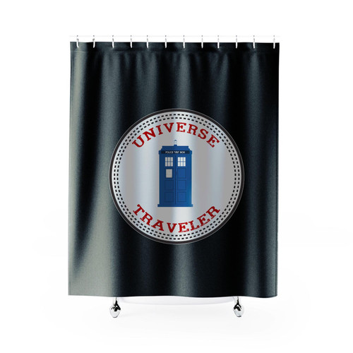 Dr Who Inspired Universe Traveler Shower Curtain