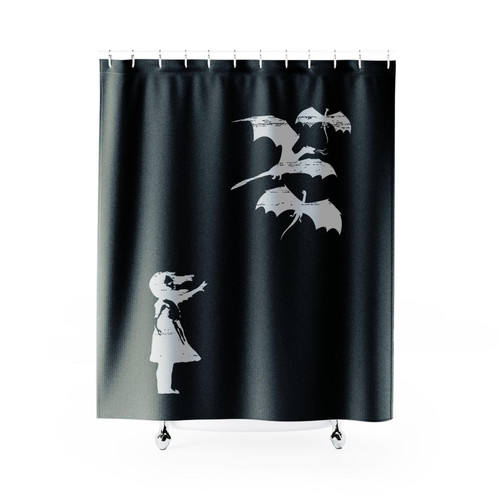 Dragon Banksy Ladies Game Of Tyrion Daenerys Thrones Jon Snow Shower Curtain
