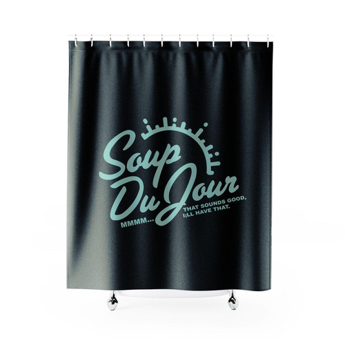 Dumb And Dumber Jim Carrey Soup Du Jour Movie Quote Shower Curtain