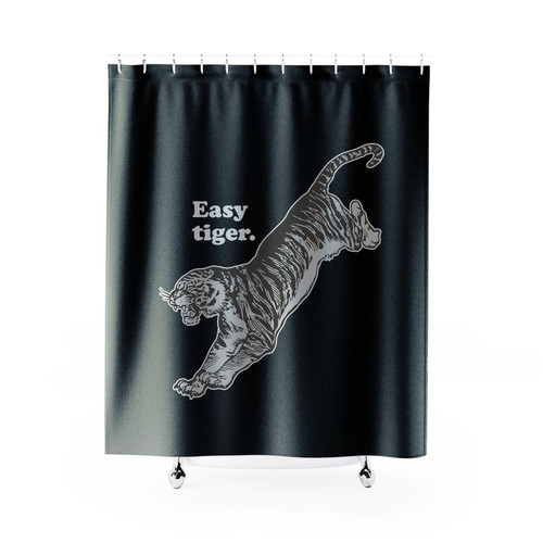 Easy Tiger Shower Curtain