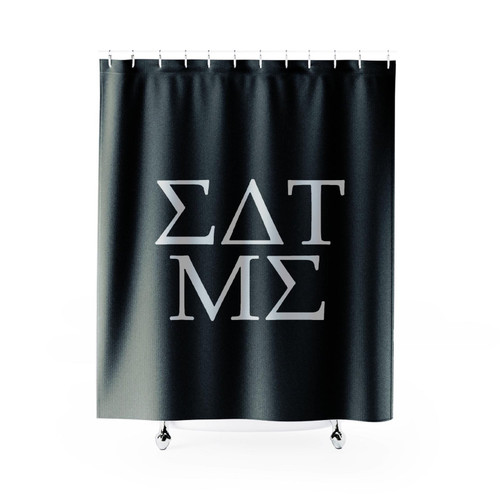 Eat Me Funny Greek Letters Shower Curtain