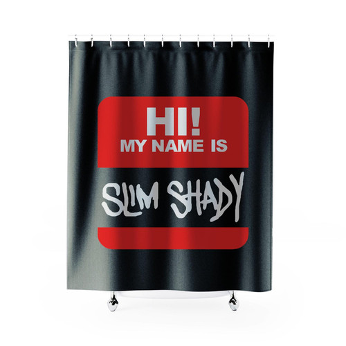 Eminem Hi My Name Is Slim Shady Shower Curtain