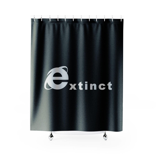Extinct 90S Internet Explorer Shower Curtain