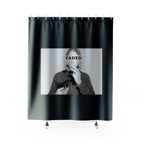 Faded Kurt Cobain Grunge Rock Band Shower Curtain