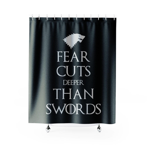Fear Cuts Deeper Than Swords Game Of Thrones Shower Curtain