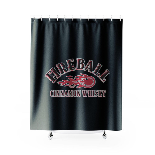 Fireball Cinnamon Logo Shower Curtain
