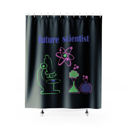 Future Scientist Scientist Smart Funny Science Themed Shower Curtain