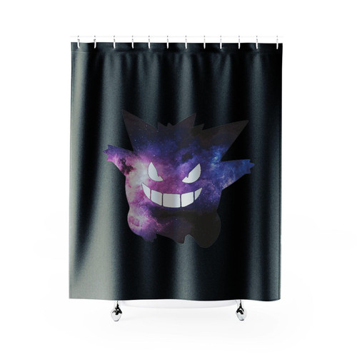 Gengar Galaxy Shower Curtain