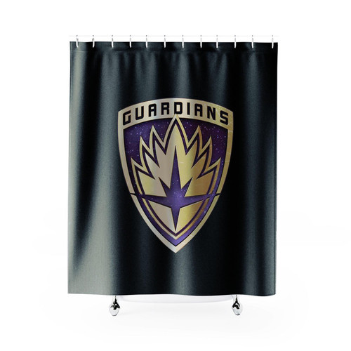 Guardians Of The Galaxy Shield Logo Shower Curtain