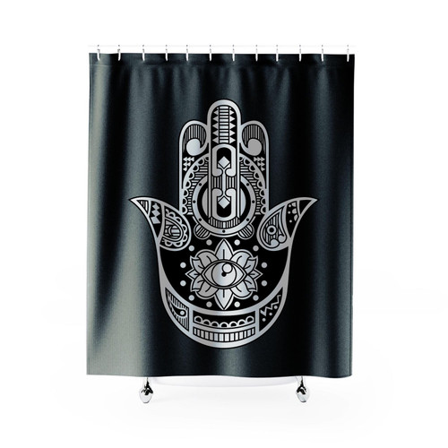 Hamsa Hand Boho Tumblr Hipster Aztec Shower Curtain