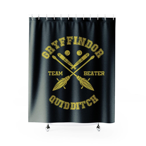 Harry Potter Gryffindor Quidditch Hogwarts Shower Curtain