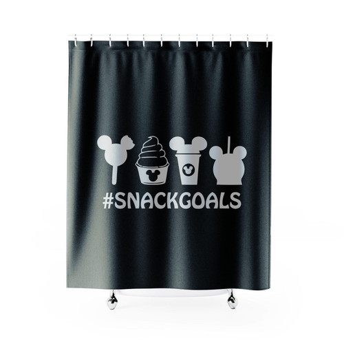 Hashtag Disney Snacks Disney Snack Goals Shower Curtain Hashtag Disney Snacks Disney Snack Goals Shower Curtain