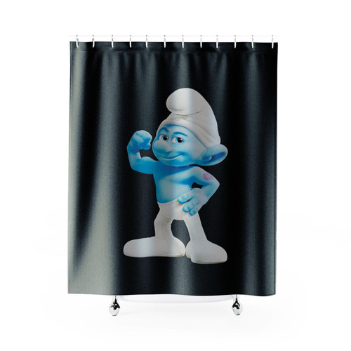 Hefty Smurf Fandom Shower Curtain
