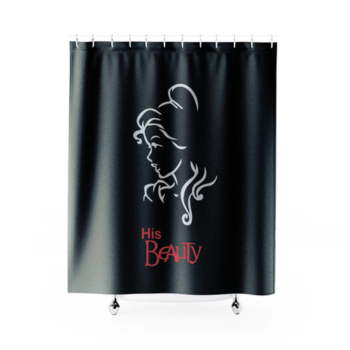 His Beauty Beauty And The Beast Belle Movie Shower Curtain