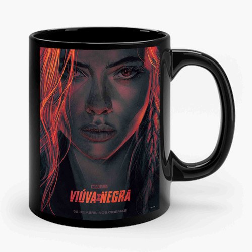 Black Widow Brazil Comic Con Experience Poster 2020 Ceramic Mug