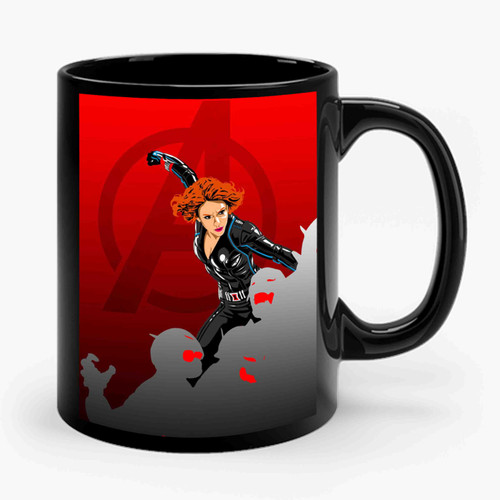 Black Widow Captain America Ceramic Mug
