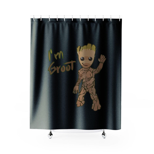 I'm Groot Baby Groot Guardians Of The Galaxy Movie Shower Curtain