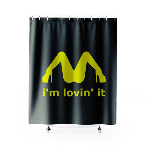 I'm Lovin' It Guns N Roses Mclovin Mcdonalds Parody Shower Curtain