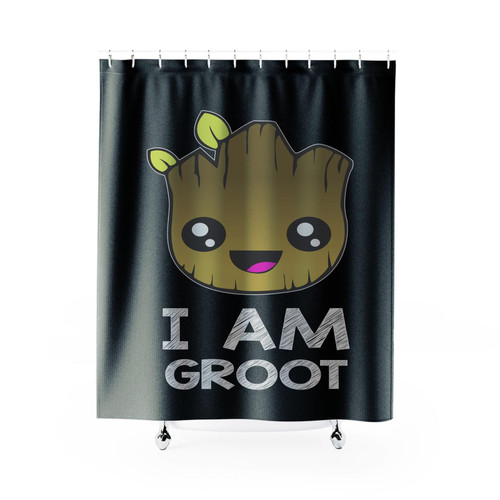 I Am Groot Guardians Of The Galaxy Shower Curtain