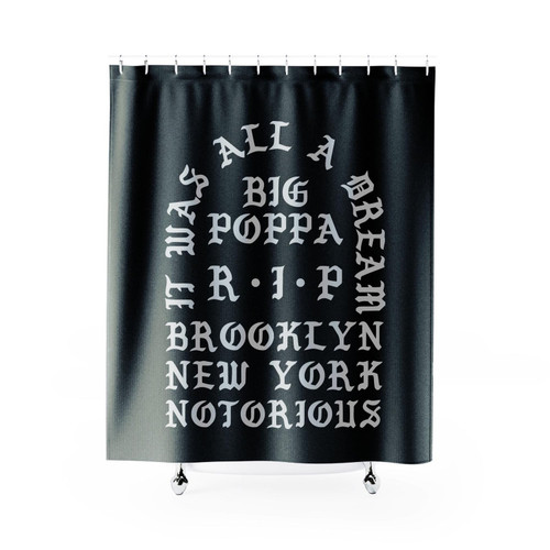 I Feel Like Biggie Notorious Big Saint Pablo Tour Kanye West Yeezy Merch Biggie Smalls Shower Curtain