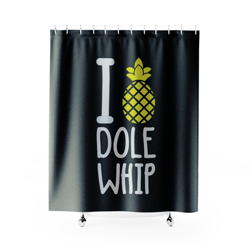 I Love Dole Whip Disney World Kawaii Disneyland Disneyworld Snacks Cute Shower Curtain
