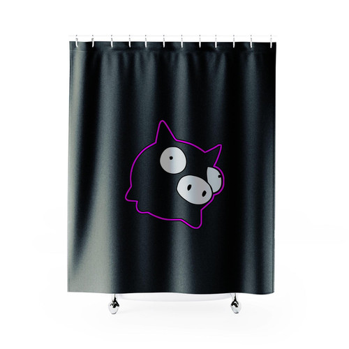 Invader Zim Rubber Piggy Character Shower Curtain