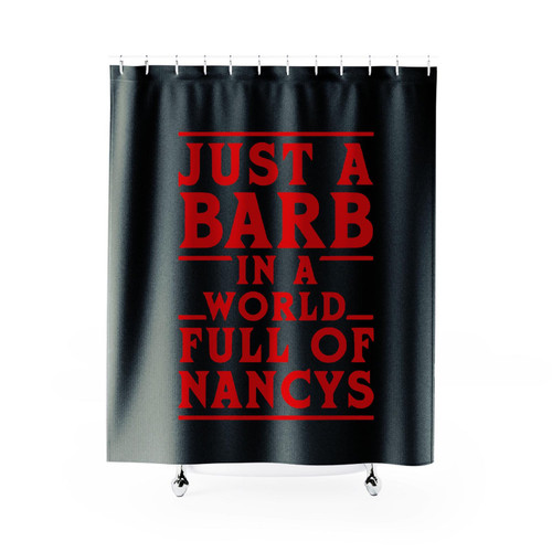 Just A Barb Stranger Things Fall Shower Curtain