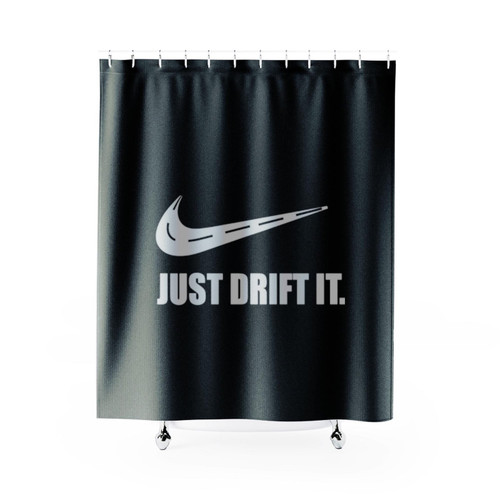 Just Drift It Funny Jdm Drifting Car Racing Automotive Mechanics Shower Curtain
