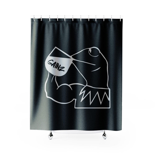 Kermit None Of My Business Gainz Funny Shower Curtain