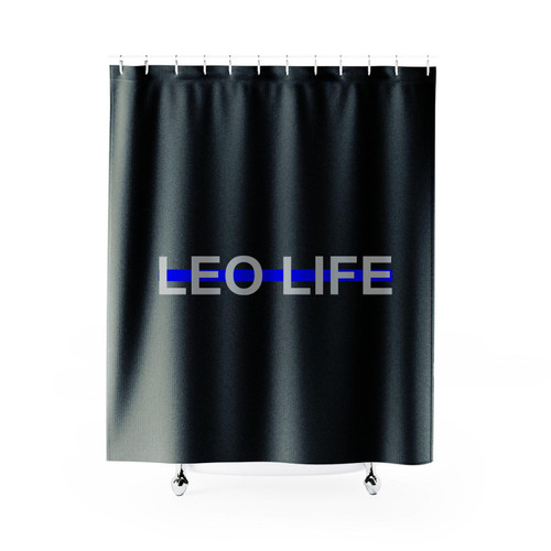 Leo Life Police Officer Law Enforcement Shower Curtain