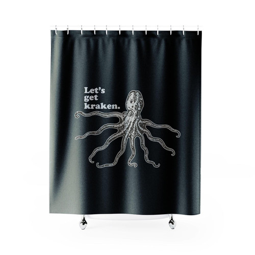 Let's Get Kraken Funny Octopus Shower Curtain