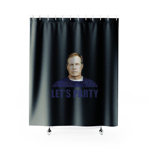 Let's Party New England Patriots Coach Bill Belichick Shower Curtain