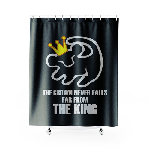 Lion King Prince Crown Shower Curtain