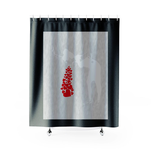 Lovesick Banksy 1 Shower Curtain