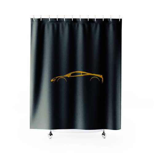 Mclaren 570 Silhouette Shower Curtain