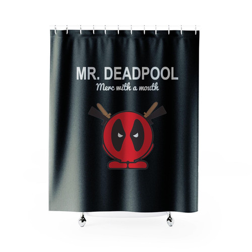 Mr Deadpool Merc With A Mouth Mr Men Marvel Comics Shower Curtain