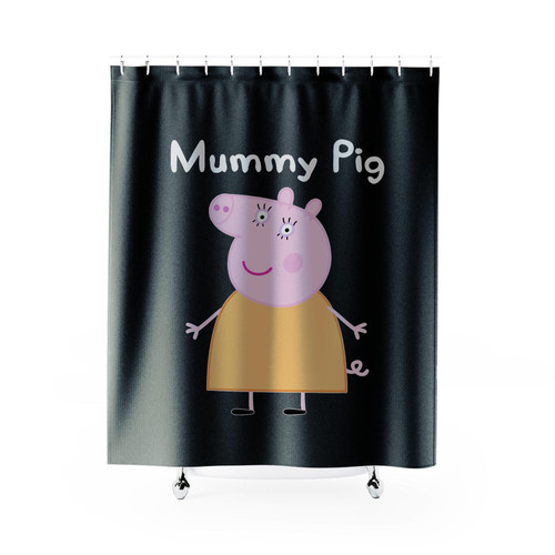 Mummy Pig Mothers Day Peppa Pig Funny Shower Curtain
