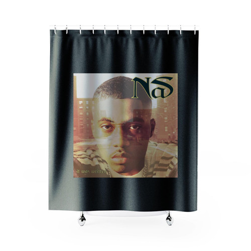 Nas It Was Written Album Cover Hip Hop Shower Curtain