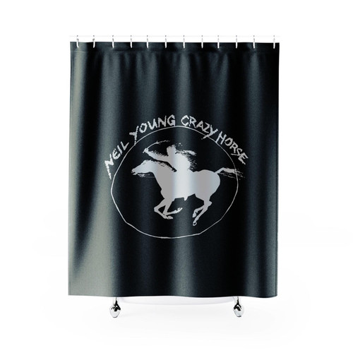 Neil Young Crazy Horse Classic Tour Logo Shower Curtain