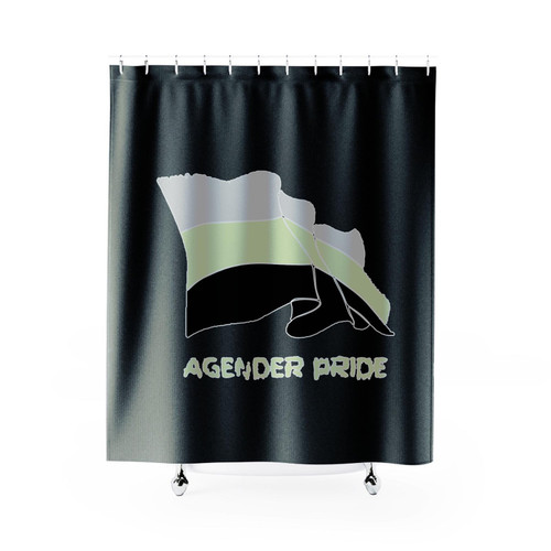 Agender Pride Flag Shower Curtain
