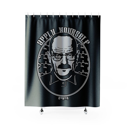 Apply Yourself Breaking Bad Walter White Funny Quote Shower Curtain